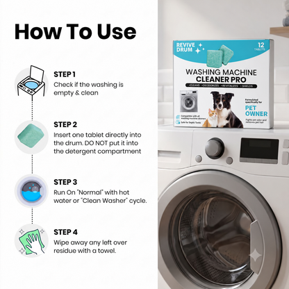 Washing Machine Cleaner Tablets – Easy Monthly Washer Care